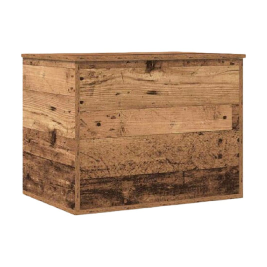Coffre de rangement en bois recyclé pour espace de vie - 60 x 40 x 30