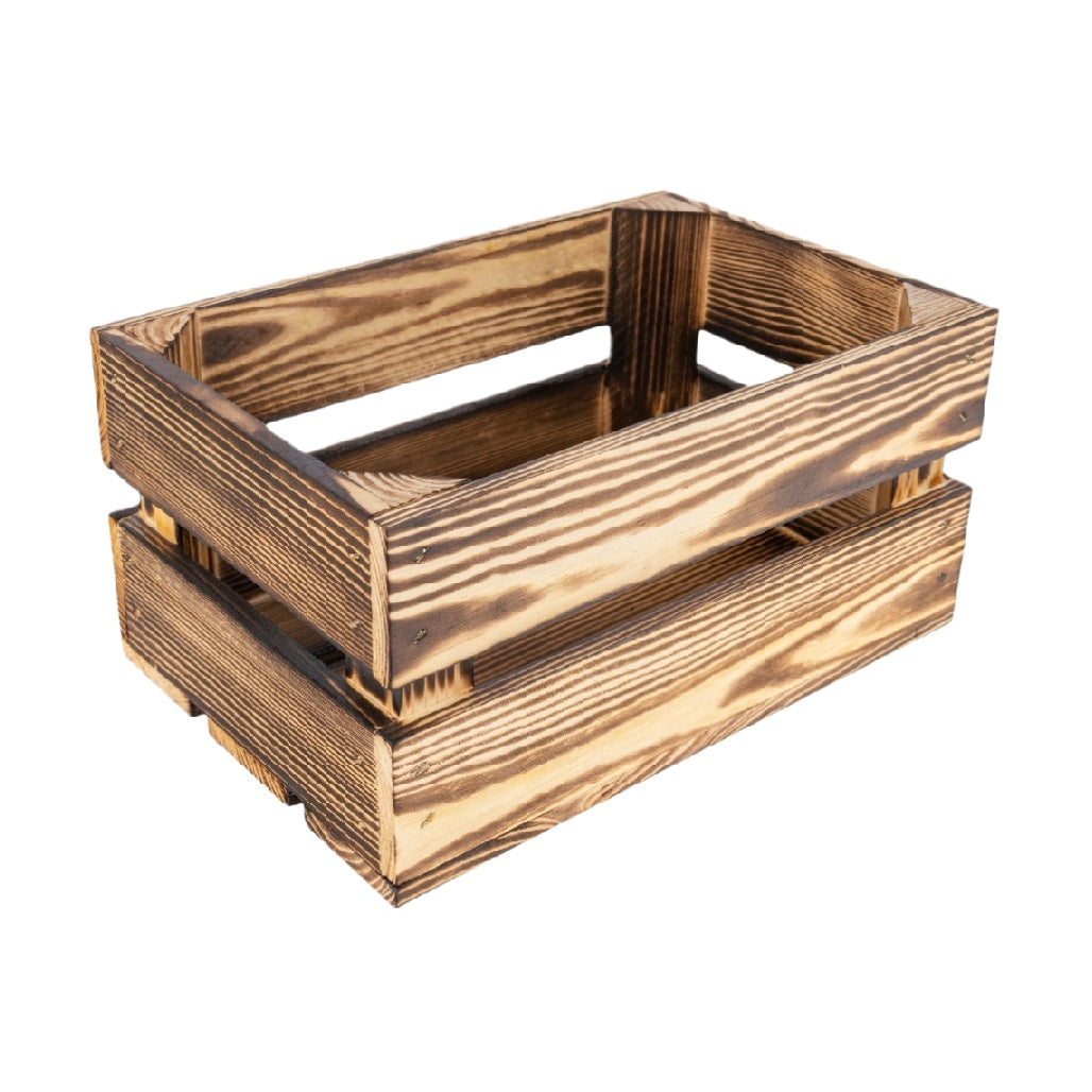 Caisse de rangement en bois pour organisation intérieure - 30 x 20 x 15