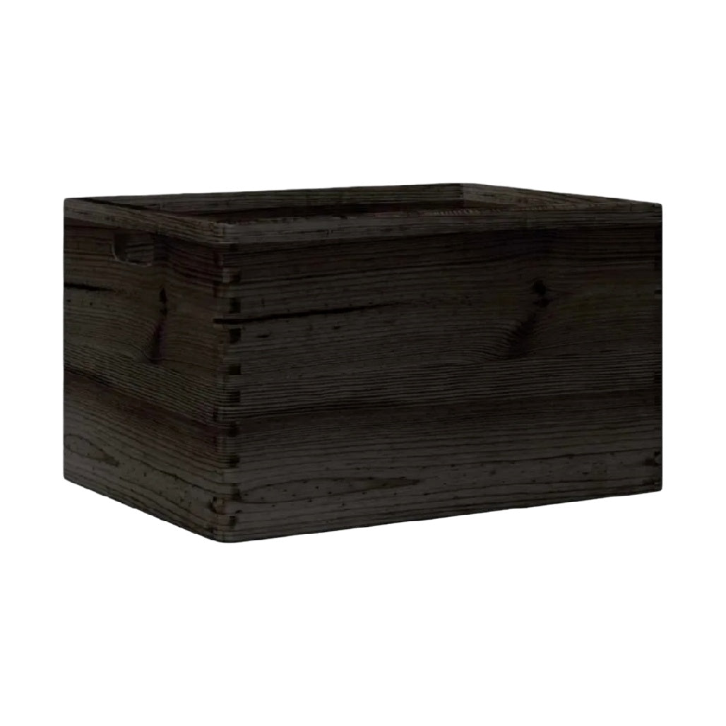 Coffre de rangement en bois avec poignées pour divers objets - 60 x 40 x 30