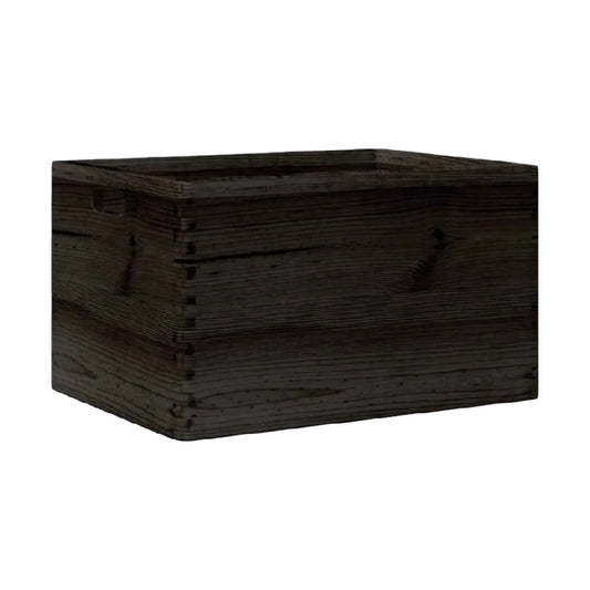 Coffre de rangement en bois avec poignées pour divers objets - 60 x 40 x 30